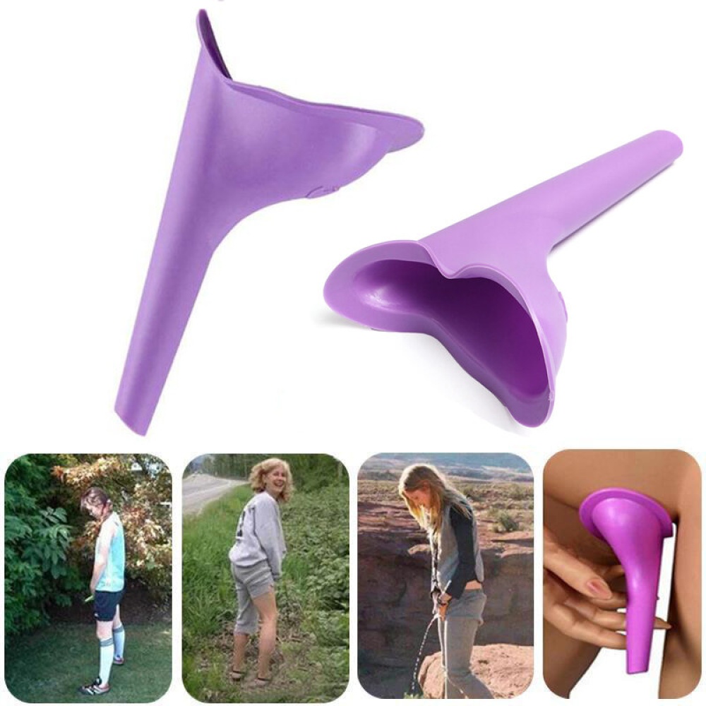 Portable Outdoor Female Urinal Toilet Soft Silicone Travel Stand Up Pee Device Funnel - 5pcs