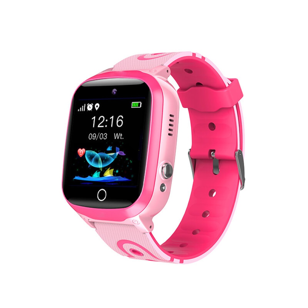 Q13 1.44 inch 2.5D IPS Touch Screen GPS LBS WIFI Location Tracking Two-Way Call SOS Camera IP67 Waterproof 480mAh Kids Smart Watch Phone - Pink - Image 2