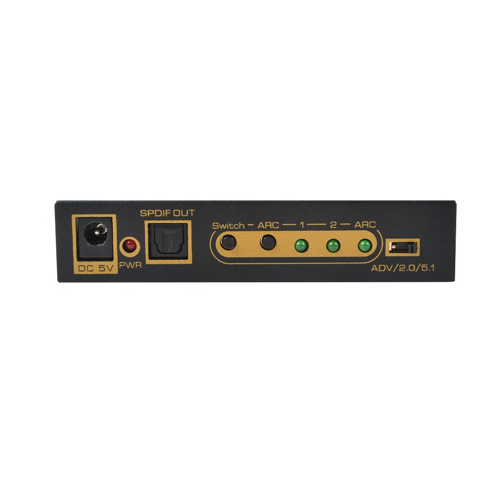 HDMI 2 Port Audio Extractor Splitter Supports 4K@60Hz/ UHD/ ARC/ EDID UK plug - Image 4