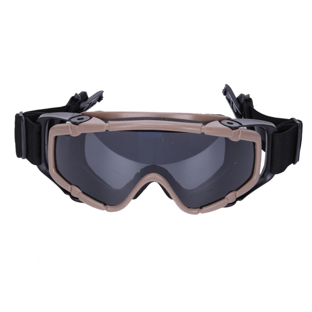 FMA Tactical Windproof Goggles Outdoor Dustproof Protective Glasses Military Helmet Eyewear Eye Protection Oculos - TAN - Image 2