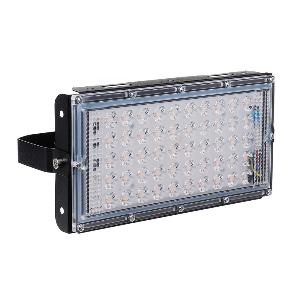 Full Spectrum 50 LED Grow Light Flood Lighting Lamp for Plants - Black - Image 2