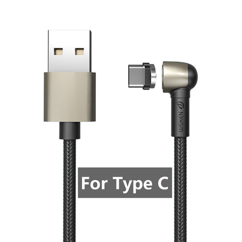 WSKEN Magnetic Data Cable USB Type C Micro USB Magnet Charge Core For XIAOMI Mi10 Note 9S S20+ Note 20 - Type-C - Image 2