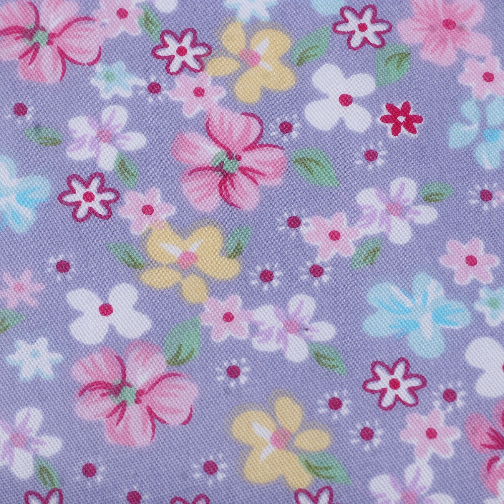 Cotton Fabric Printed Cloth Sewing Quilting Fabrics Patchwork Needlework Home Supplies for DIY Handmade Accessories - Purple - Image 2