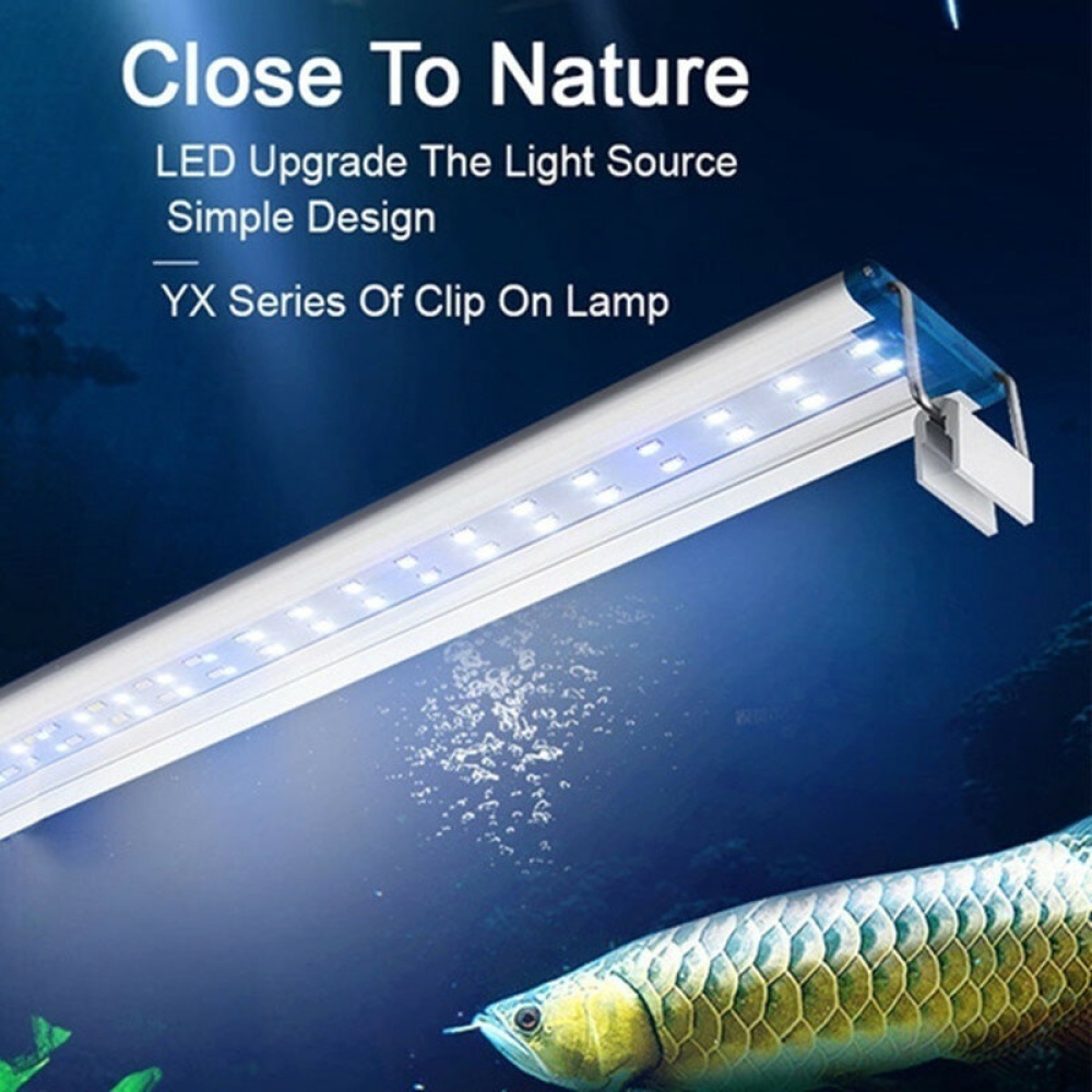 Super Slim LED Aquarium Light Aquatic Plant Lighting 18-30CM Extensible Waterproof Clip-on Lamp For Fish Tank - 5W - Image 2