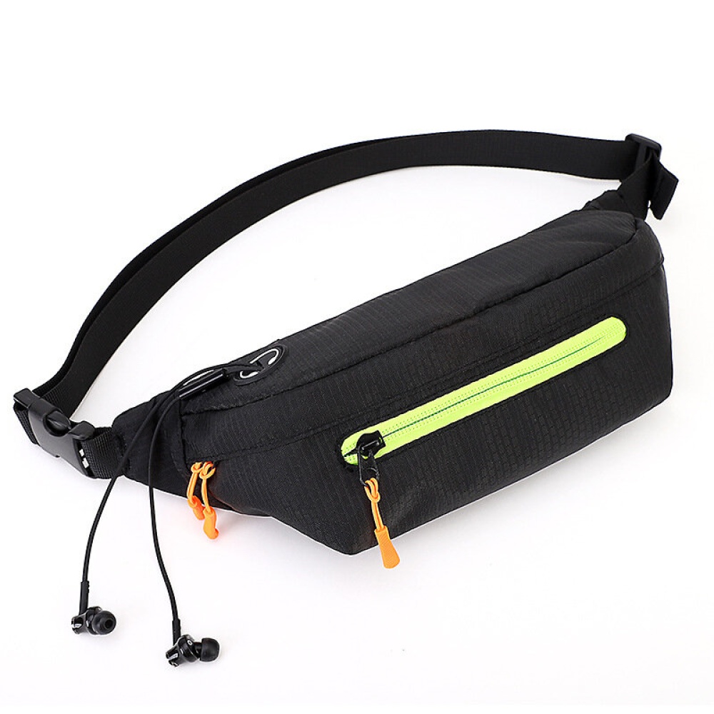 Waterproof Outdoor Sport Night Running with Multi Pockets Reflective Stripe Headphone Hole Mobile Phone Storage Waist Bag for Smartphone Under 6.5 i - Image 2