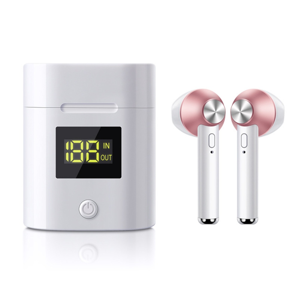 TWS Bluetooth Headset Stereo 5.0 Auto On Pairing Power Display In Ear Headphone Rose gold - Image 4