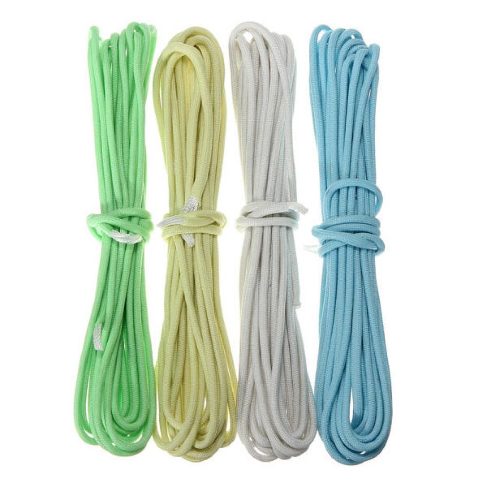 20FT Multifunction Nylon Paracord Parachute Cord Luminous Glow in Dark - Green - Image 2