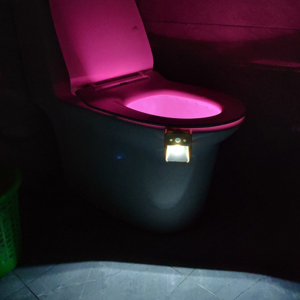 16 Colors LED Induction Toilet Light With Aromatherapy Toilet Sensor Night Light Decor - Image 2