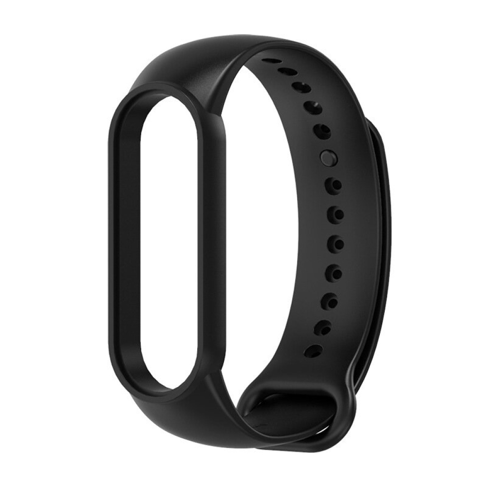 Mijobs TPU Silicone Watch Band Replacement Watch Strap for Xiaomi mi band 5 Non-original - Black - Image 2