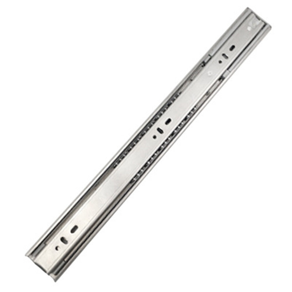 Cabinet Damping Slide Rail Three-section Rail Thickened Stainless Steel Slide Rail Guide Drawer Buffer Mute Slide Side - #1 - Image 2