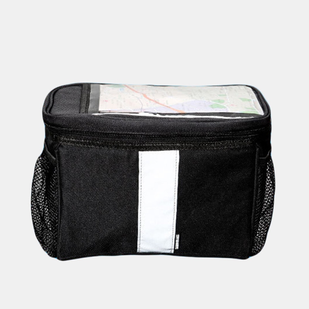 Waterproof with Touch Screen Transparent Window Outdoor Bicycle Bike Phone Bag - Black - Image 2