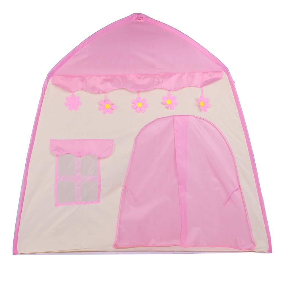 Kid Playhouse Tent Princess Castle Teepee Tent Folding Portable Children Game Room with LED Star Lights Boys Girls Gift - #1 - Image 2