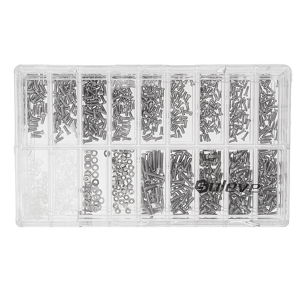 Suleve MXSS1 1000Pcs Glasses Sun Glassess Watches Pad Screw Nut Kit with Screwdriver Repairtools - Image 2