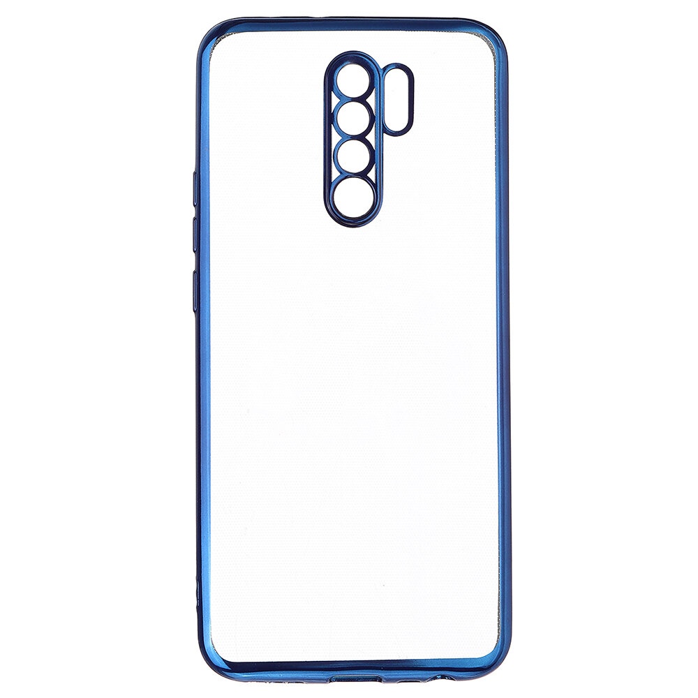 Plating Transparent Ultra-Thin Shockproof with Lens Protector Soft TPU Protective Case for Xiaom Redmi 9 Non-original - Black - Image 2