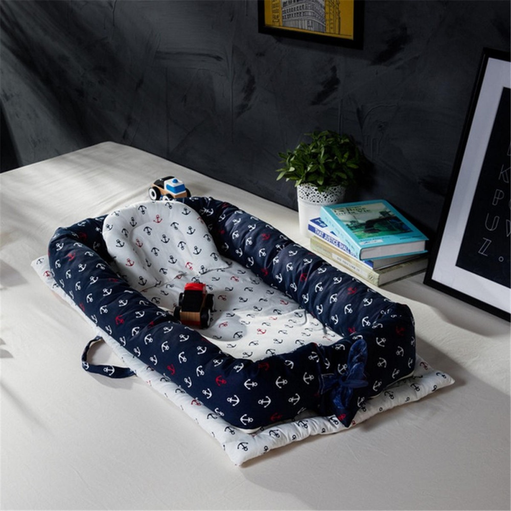 Portable Baby Nest Crib Newborn Babynest Infant Sleeping Cotton Sleep Bed Pillow - F - Image 2