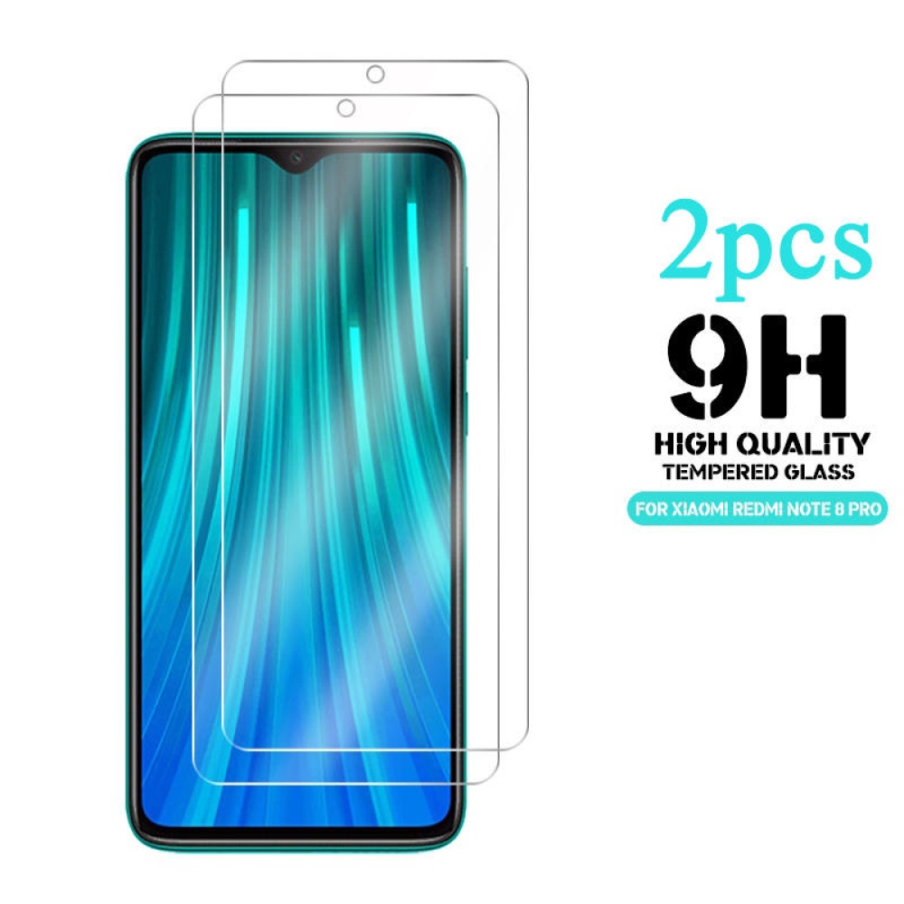 Enkay 2pcs 9H 0.26mm 2.5D Curved Anti-explosion Tempered Glass Screen Protector for Xiaomi Redmi Note 8 Pro Non-original - Image 2