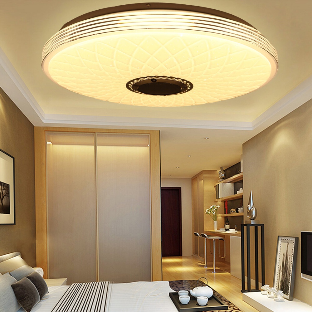 40cm 85-265V Bluetooth LED Ceiling Light 256 RGB Music Speeker Dimmable Lamp 2.4GHz Remote - Type B - Image 2