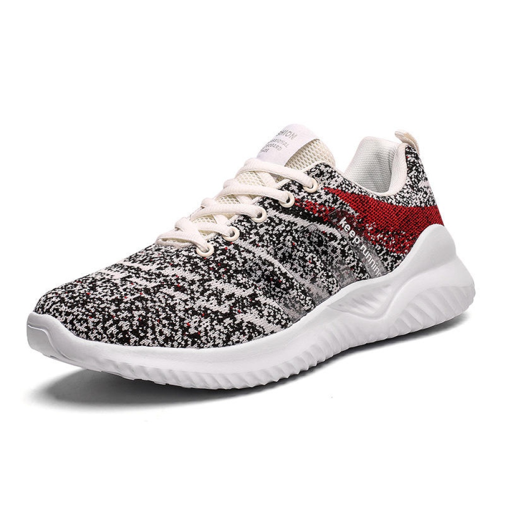 TENGOO Fly-B Men Sneakers Ultralight Soft Breathable Bouncy Shock Absorption Running Sneakers - 41 Yard EU Black