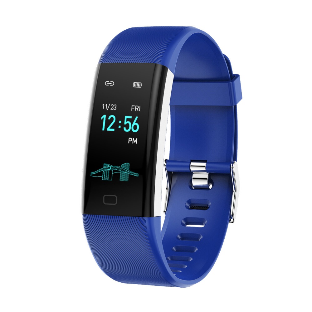 F07Max USB Charge Blood Pressure Oxygen All-day Heart Rate Smart Watch Bracelet - Blue - Image 2