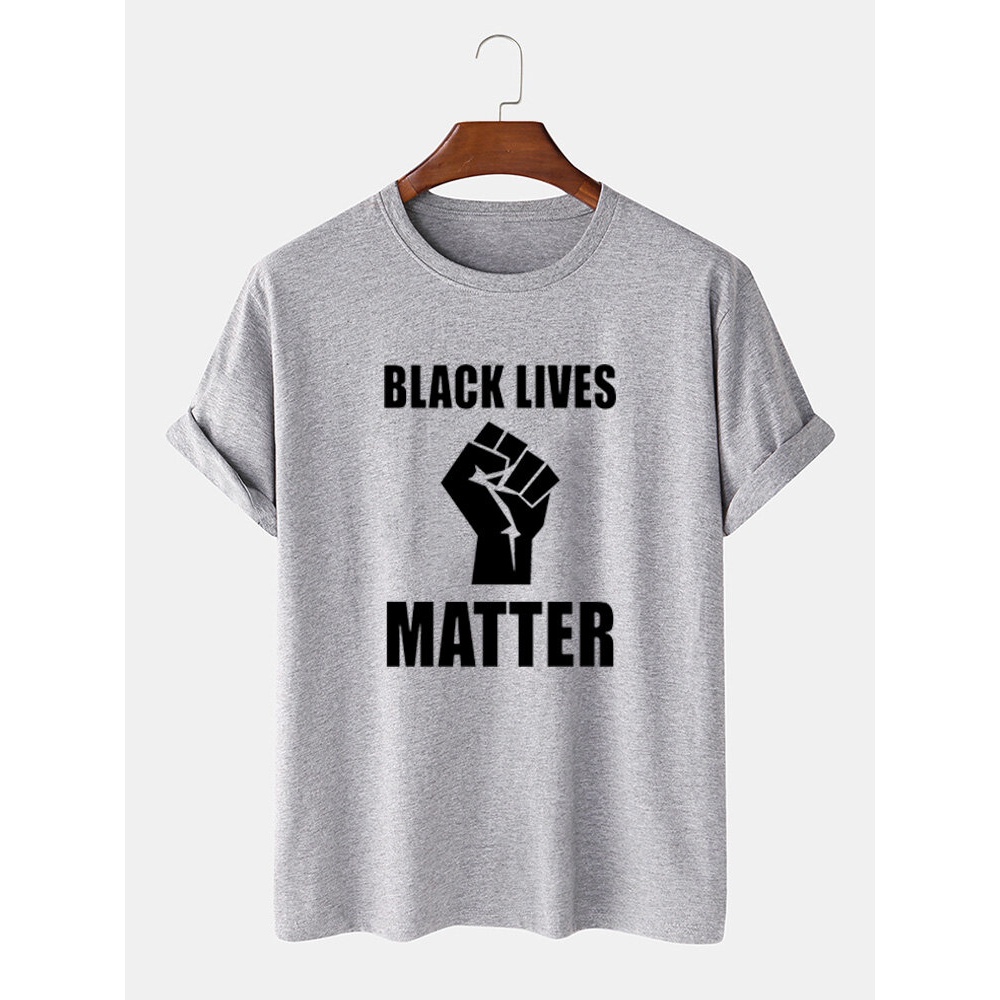 Mens 100% Cotton Slogan Print Short Sleeve Simple T-Shirts - White S