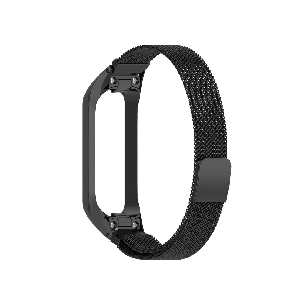 Fashion Comfortable Magnetic Suction Stainless Steel Watch Band Replacement for Galaxy Fit2 SM-R220 - Black - Image 2