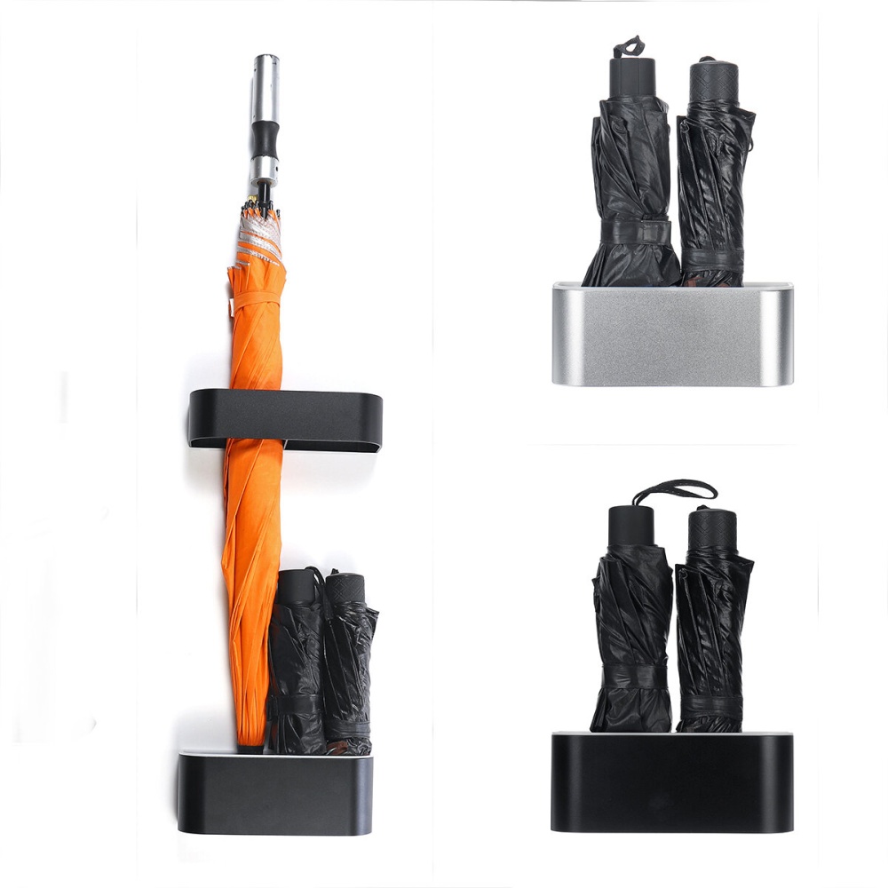 Aluminum Alloy Umbrella Storage Holder No Punch Waterproof Umbrella Stand Rack Home Hotel Umbrellas Frame - Single layer
