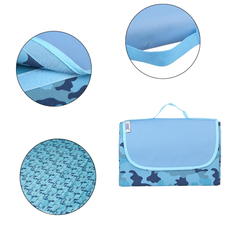 Folding 145/195x200cm Picnic Mat Waterproof Beach Moisture Proof Blanket Camping Travel - S - Image 2