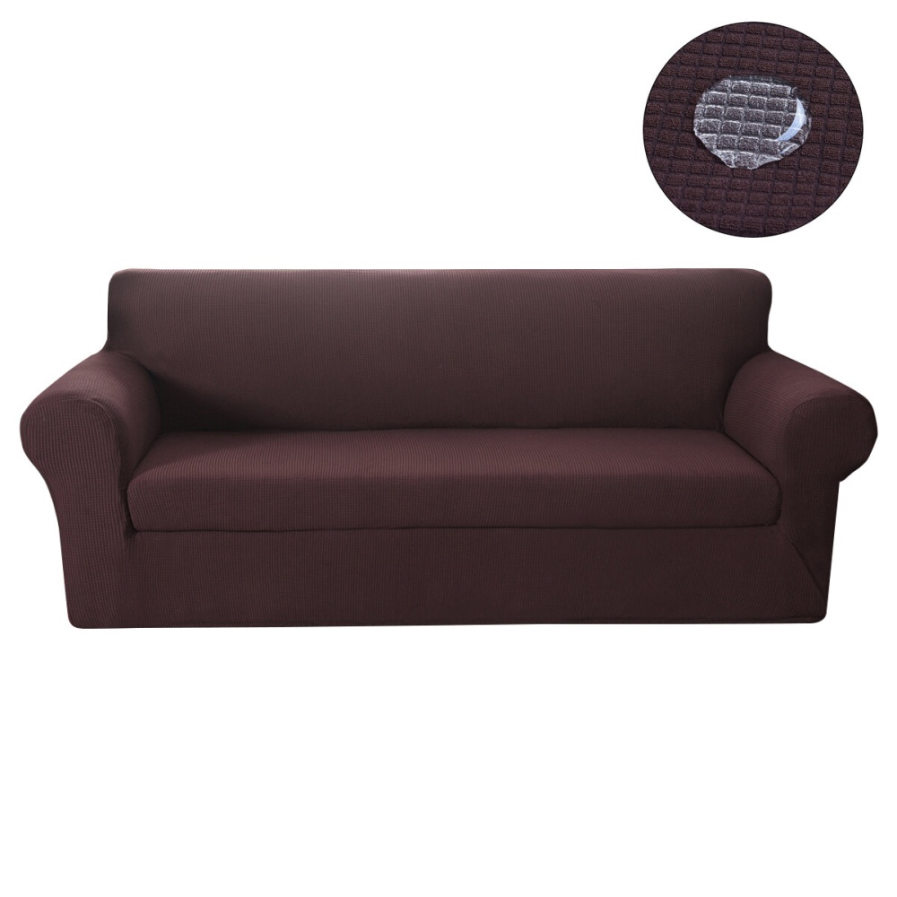 1/2/3/4 Seaters Elastic Sofa Cover Cushion Pillow Cover Chair Seat Protector Stretch Couch Slipcover Home Office Furniture Accessories Decorations - - Image 2