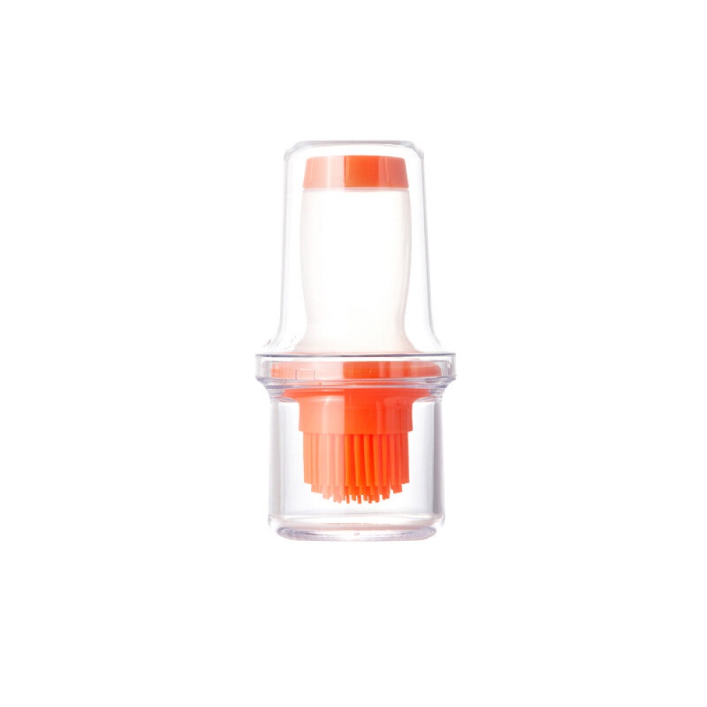 Silicone Brush Bottle High Temperature Barbecue Brush Baking Tool Kitchen Brush Bottle Brush Kitchen Tool - Orange - Image 2