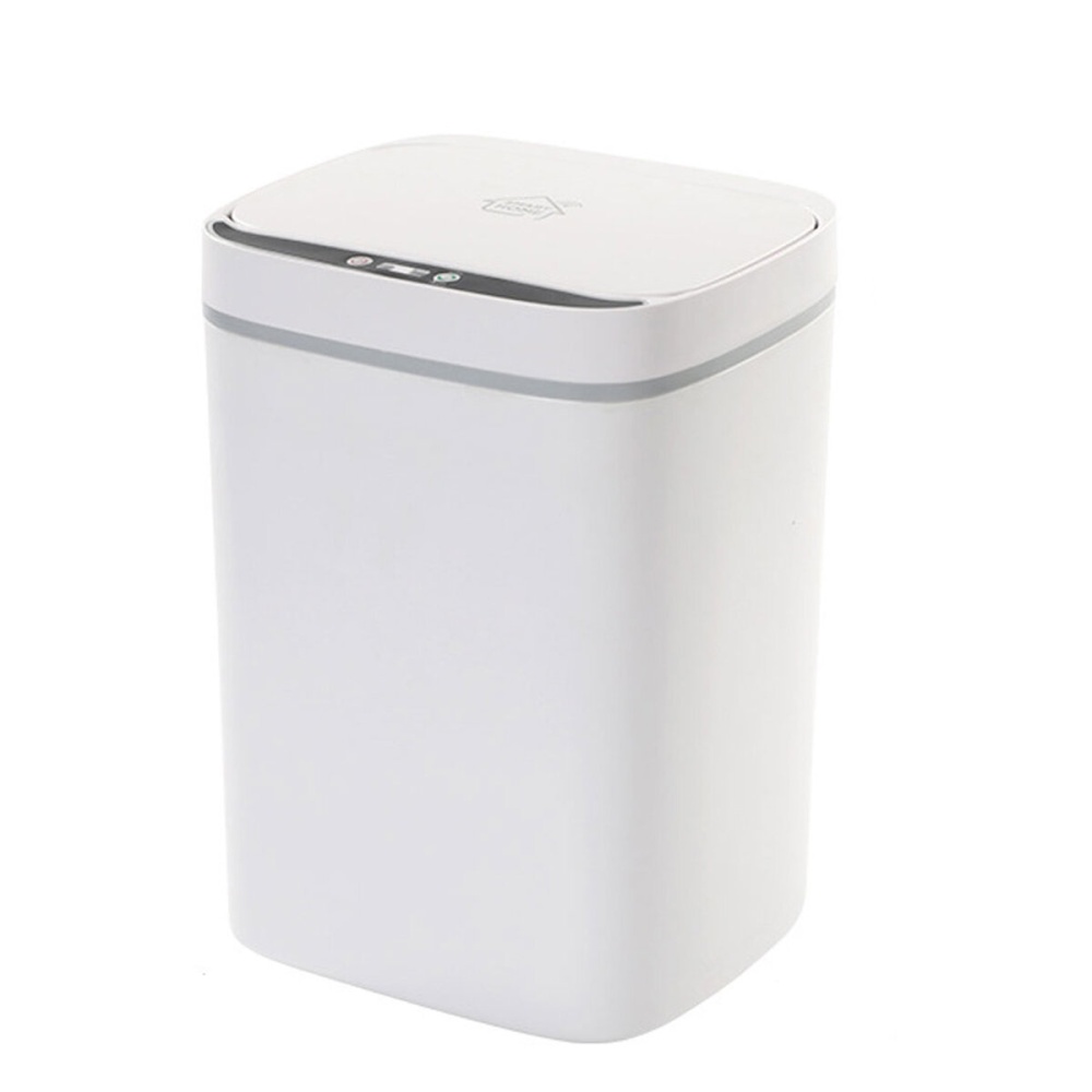 11L/13L Automatic Touchless Trash Can Infrared Sensor Rubbish Bin Silent Opening Waste Bin - White 11L - Image 2