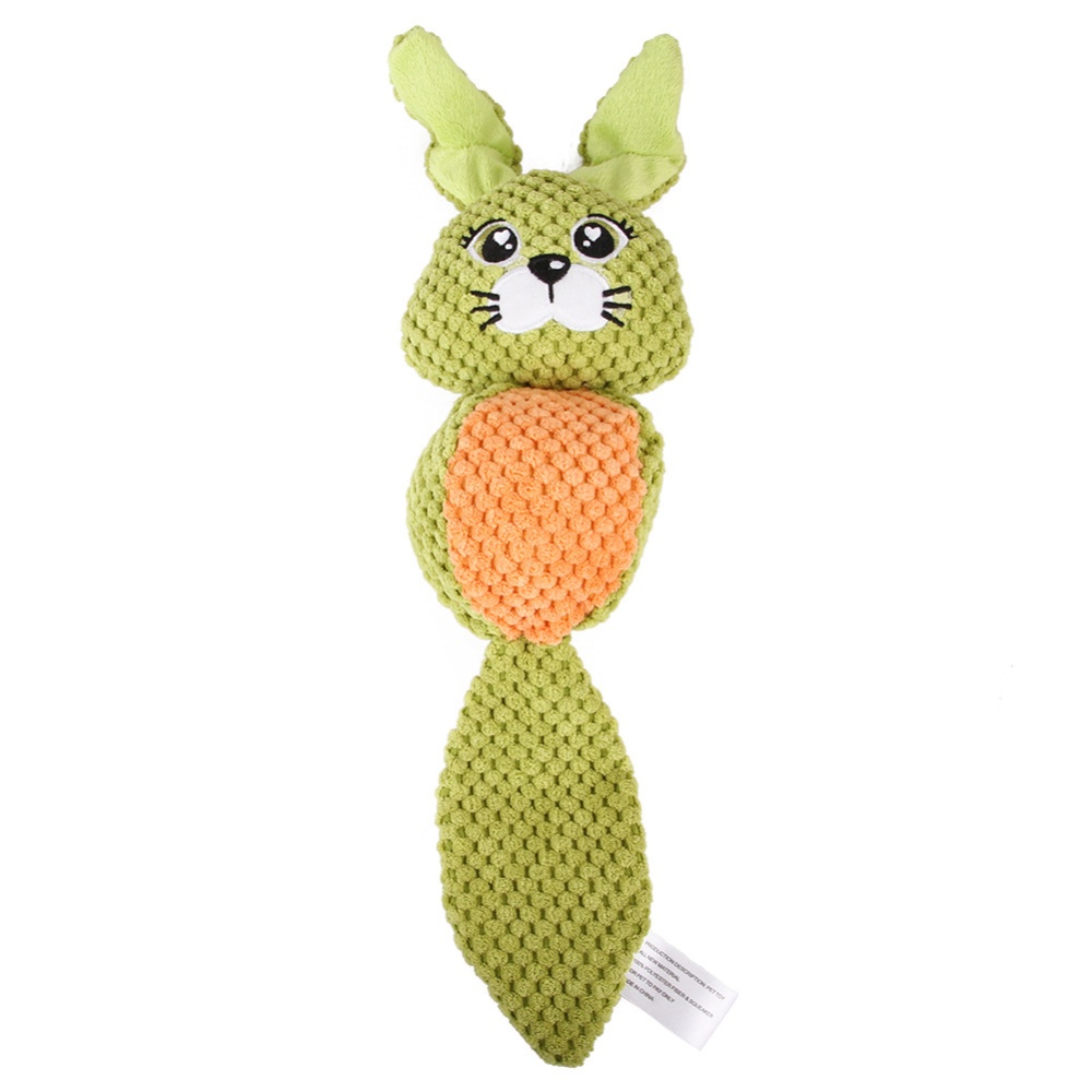 Cartoon Plush Doll Toys Squeaking Teeth Cleaning Small Mudium Dog Puppy Chew Toy rabbit - Image 3