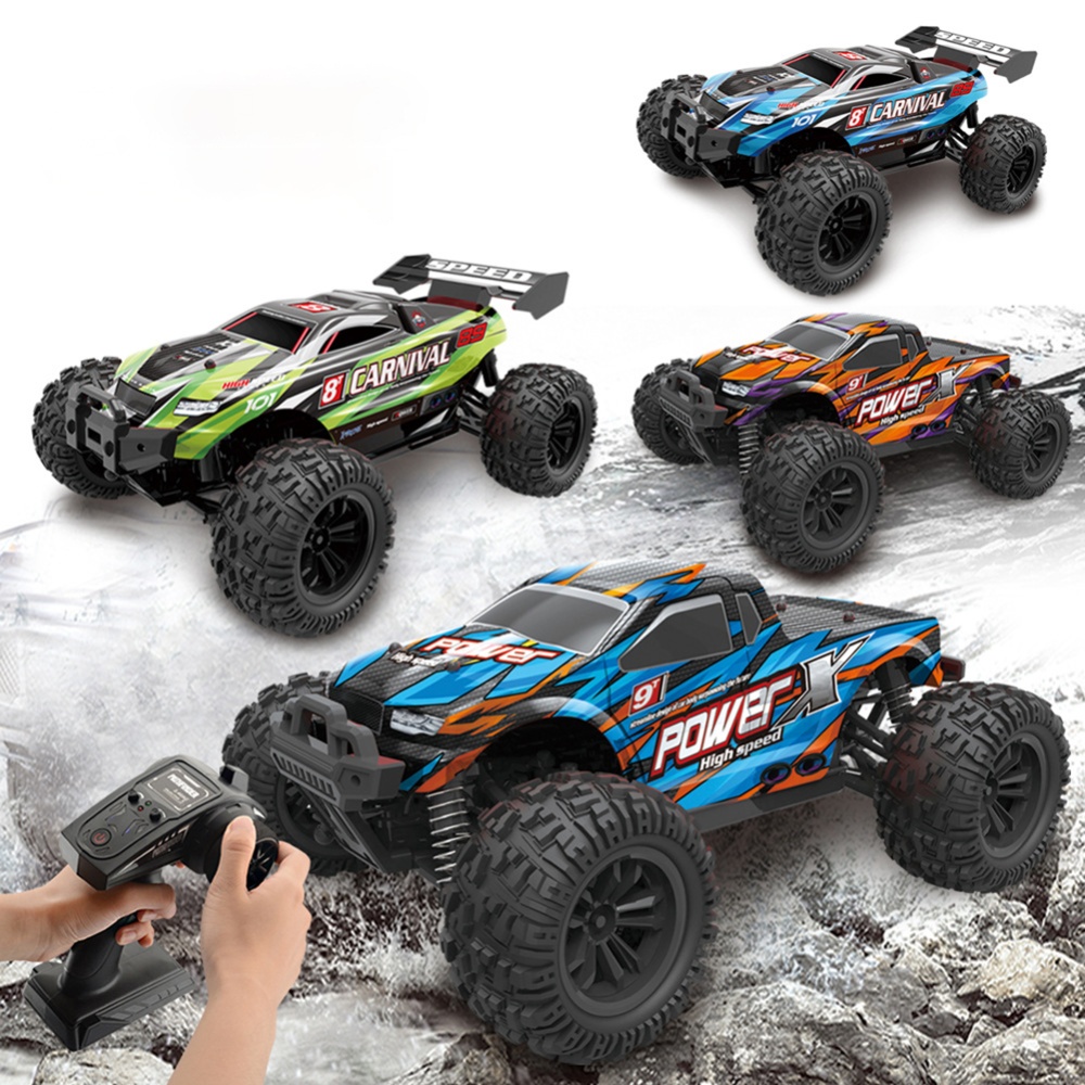 1:18 Rc Car 2.4g Four-wheel Drive High-speed Off-road Climbing Remote Control Drifting Electric Toy 62-blue - Image 2