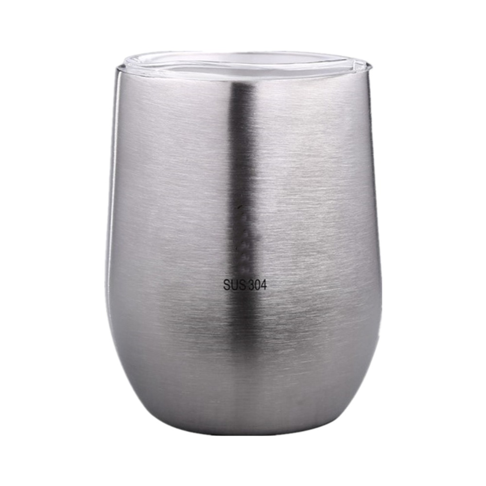 Double Layer Anti-scalding Water Cup 304 Stainless Steel Coffee Household Tableware As shown