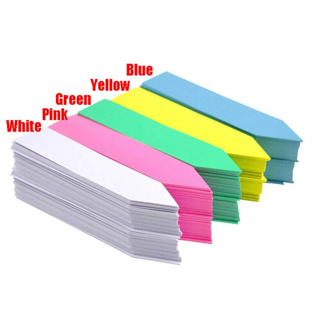 100pcs Plant Tag Garden Label Plastic Hanging Waterproof Tagging Nursery Pot Marker yellow - Image 3