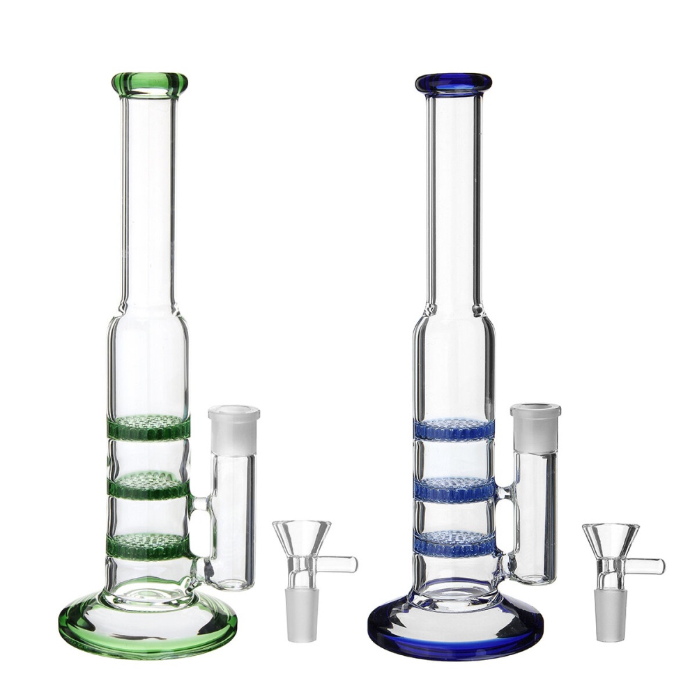 3.5x3.1x10inch Water Glass Pipe Straw Bottle Glassware Shisha Chicha - Green - Image 2