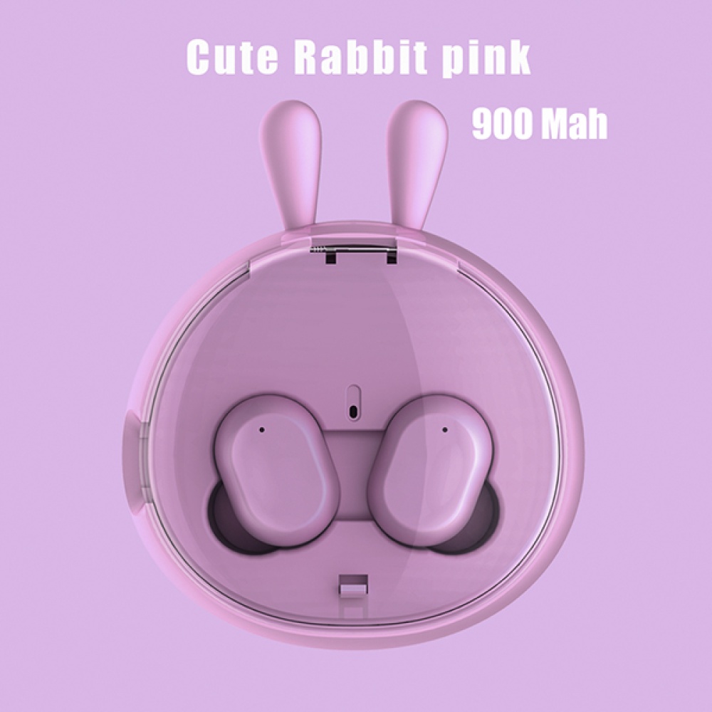 i10 TWS Earphone Wireless Bluetooth5.0 Headset HD Stereo Noise Reduction Earbuds Fingerprint Touch Hands-free Headphones Pink