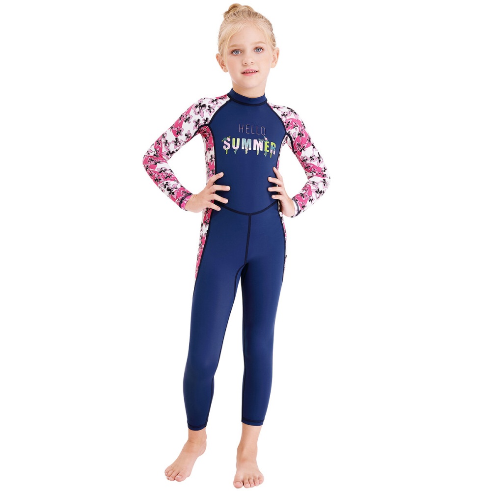 2.5mm UPF50+ Anti UV Neoprene Full Length Long Sleeve Kids Wetsuit Swimming Diving Surf Toddler Child Youth Wet Suits for 2-12 Years Old - S - Image 2