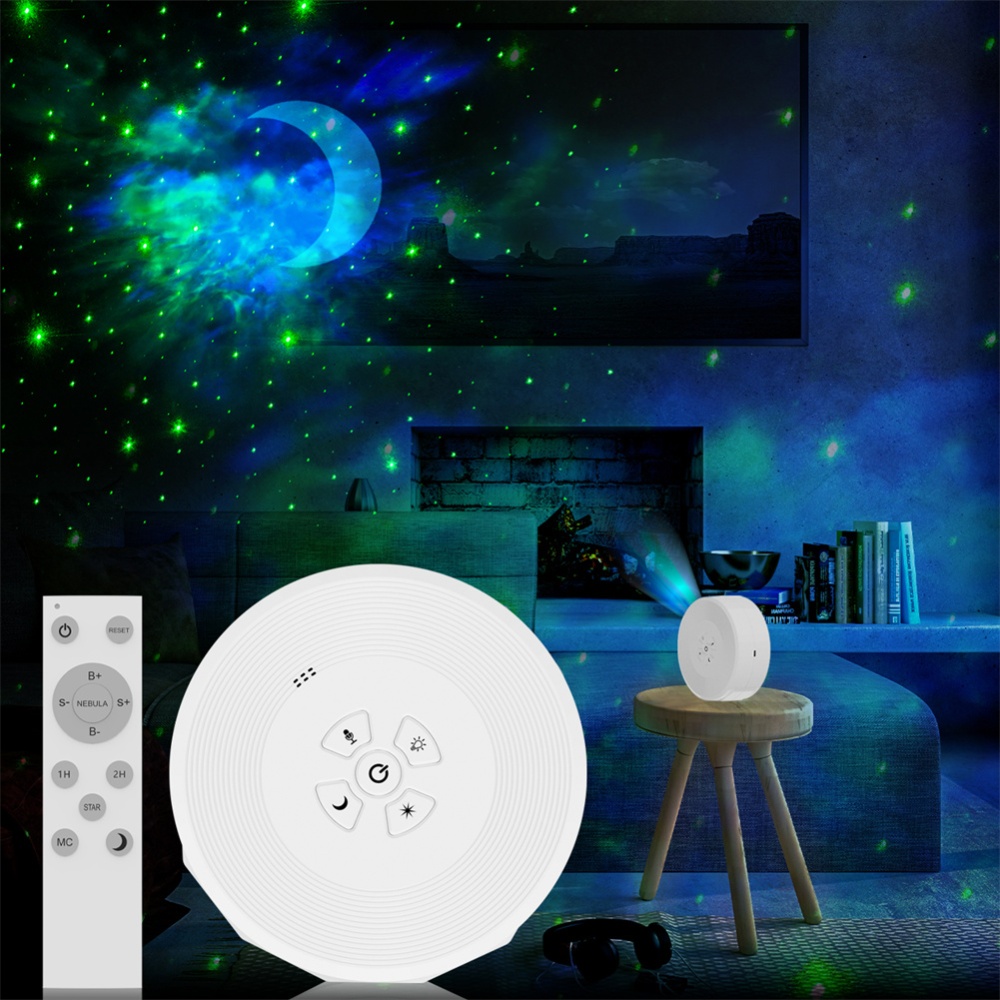 Star Projector Led Moon Full Sky Galaxy Colorful Atmosphere Light Usb Night with Remote Control