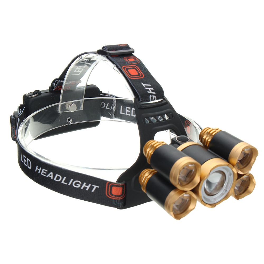XANES 7310-C 2500 Lumens Bicycle Headlamp 4 Switch Modes T6+ 4 XPE White Light Adjustable