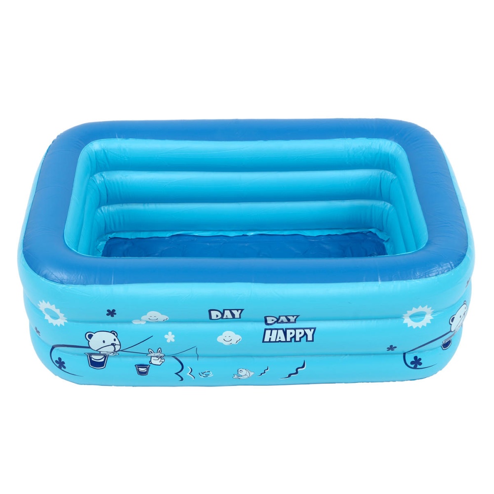 Kids Baby Children Inflatable Swimming Pool 3 Layer Pool Summer Water Fun Play Toy - 1.2M