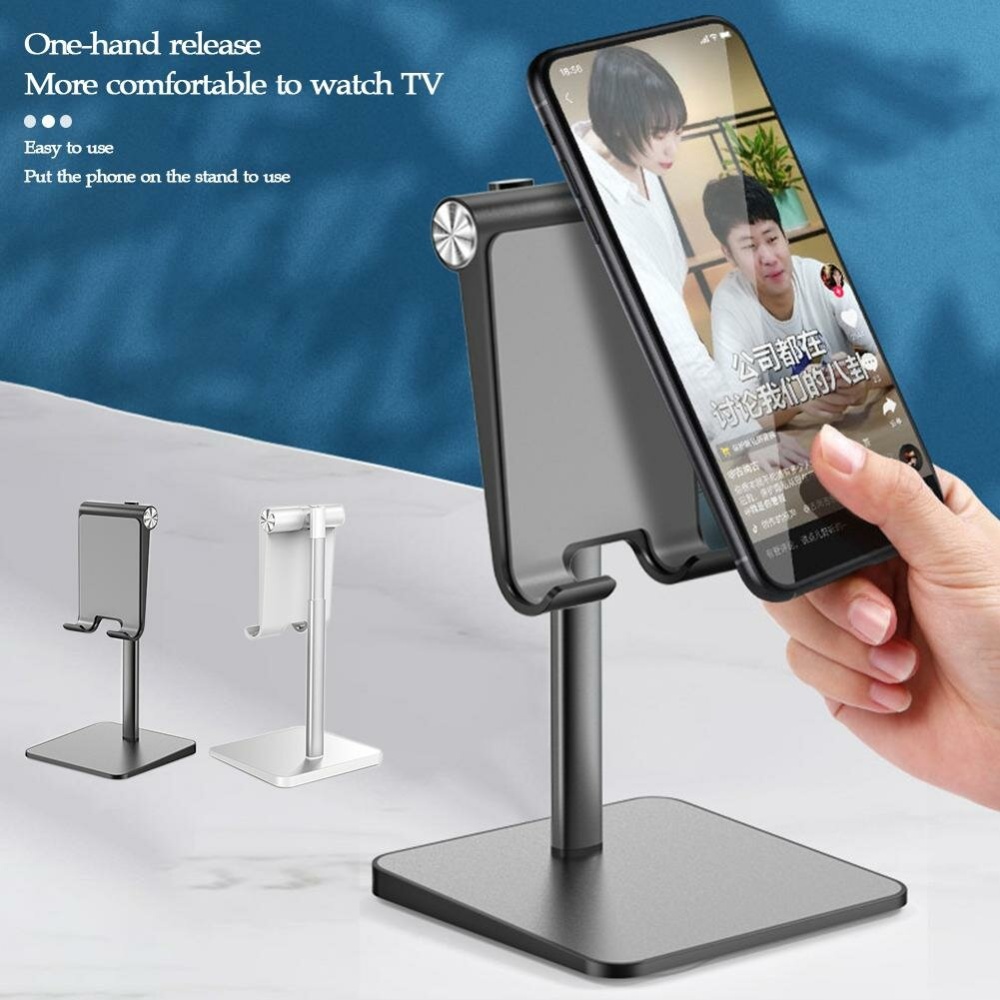 Universal Desktop Height Adjustable Telescopic Phone Holder Phone Mount Tablet Stand For 4.0-12.9" Smart Phone Tablet For iPad Pro 12.9" For iPhone - Image 2