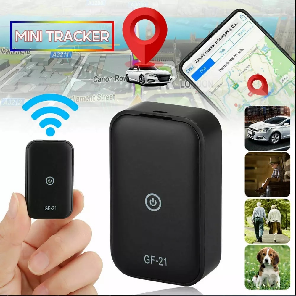 Locator Real-time Driving Tracker Anti-lost GF21 Mini Device Voice Control Recording WIFI GPS black - Image 3