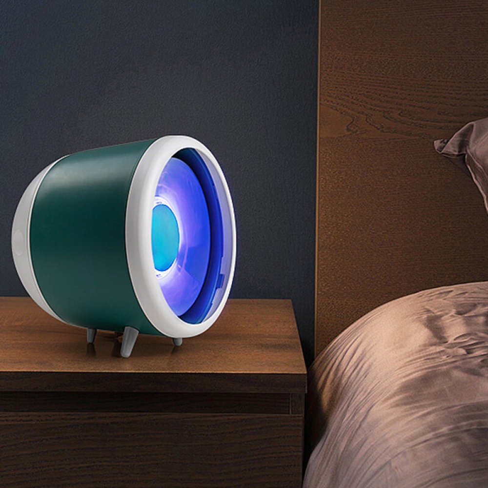 USB 5V Mosquito Lamp Zappers Killer USB Electric Fly Zapper Light Indoor/Outdoor Mute Physical Mosquito Killer for Babies and PregnantWomen - Green