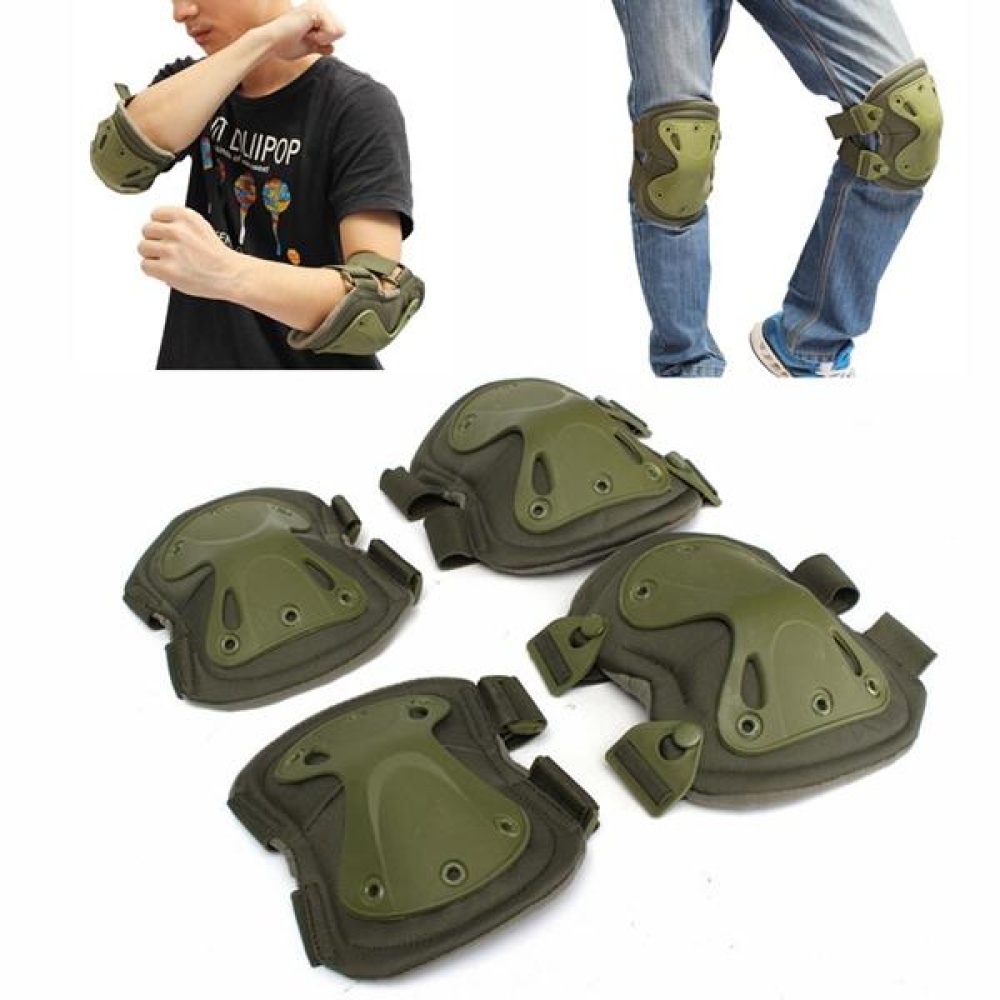 Tactical Knee Pads Elbow Protection Electric Unicycle Practice Gear Skate Guard Pad - Army Green
