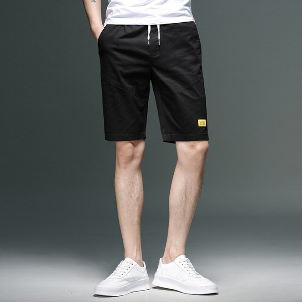 Cropped Trousers Men's Shorts Trend Five Points Casual Pants Men's Self-cultivation Feet Season Men's 7 Pants 8890 - 32 Khaki