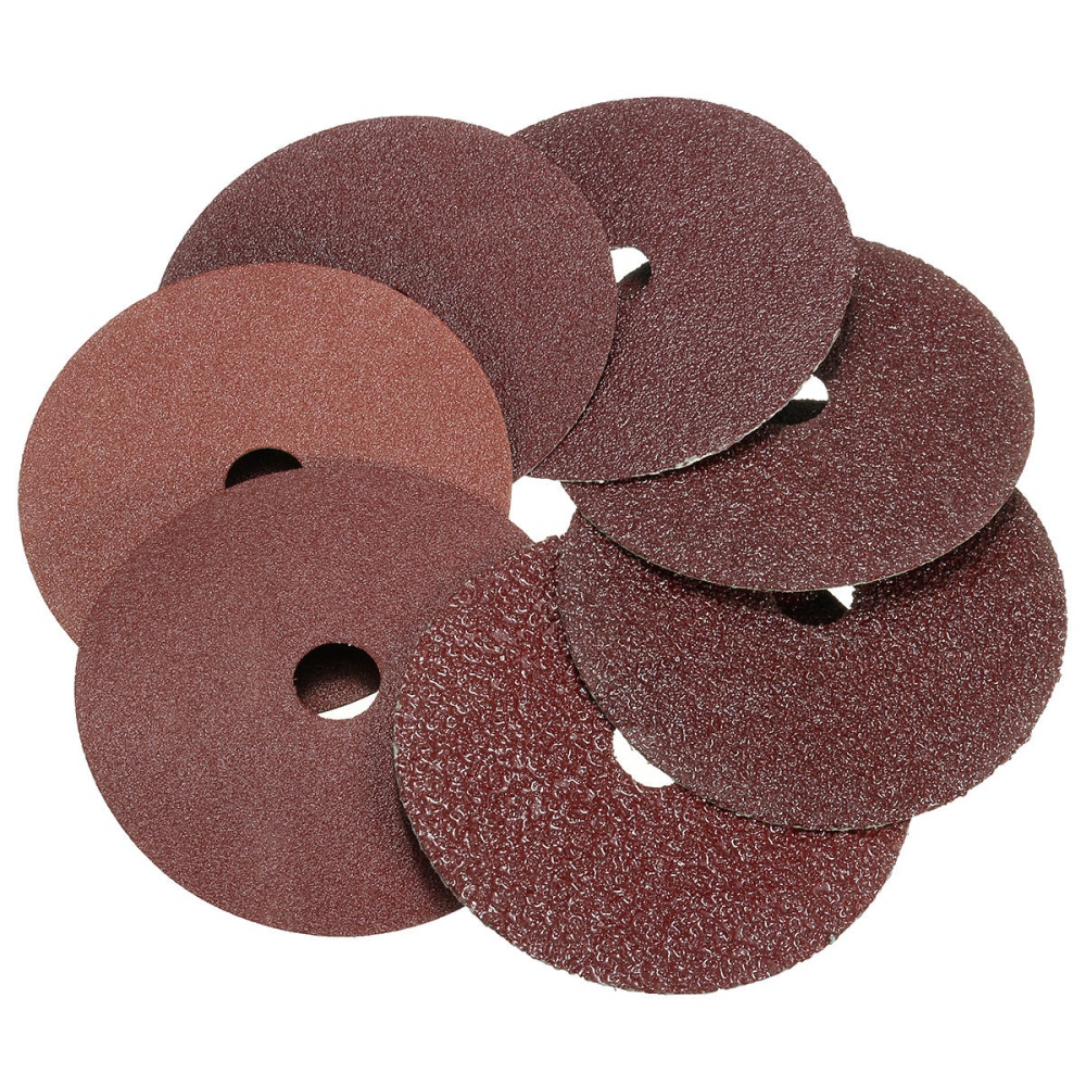 50x 4'' 100mm Fibre Sanding Grinding Disc Sandpaper 24-120Grit For Angle Grinder - 120 - Image 2