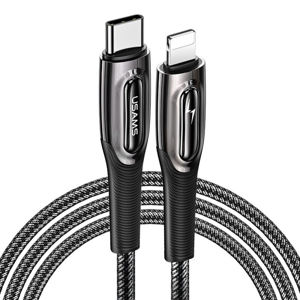 USAMS US-SJ496 PD 20W Type-C to for Lighting Zinc Alloy 1.2M Data Cable for iPhone 12 / 12 Pro Max for iPhone 11 XR - Image 2