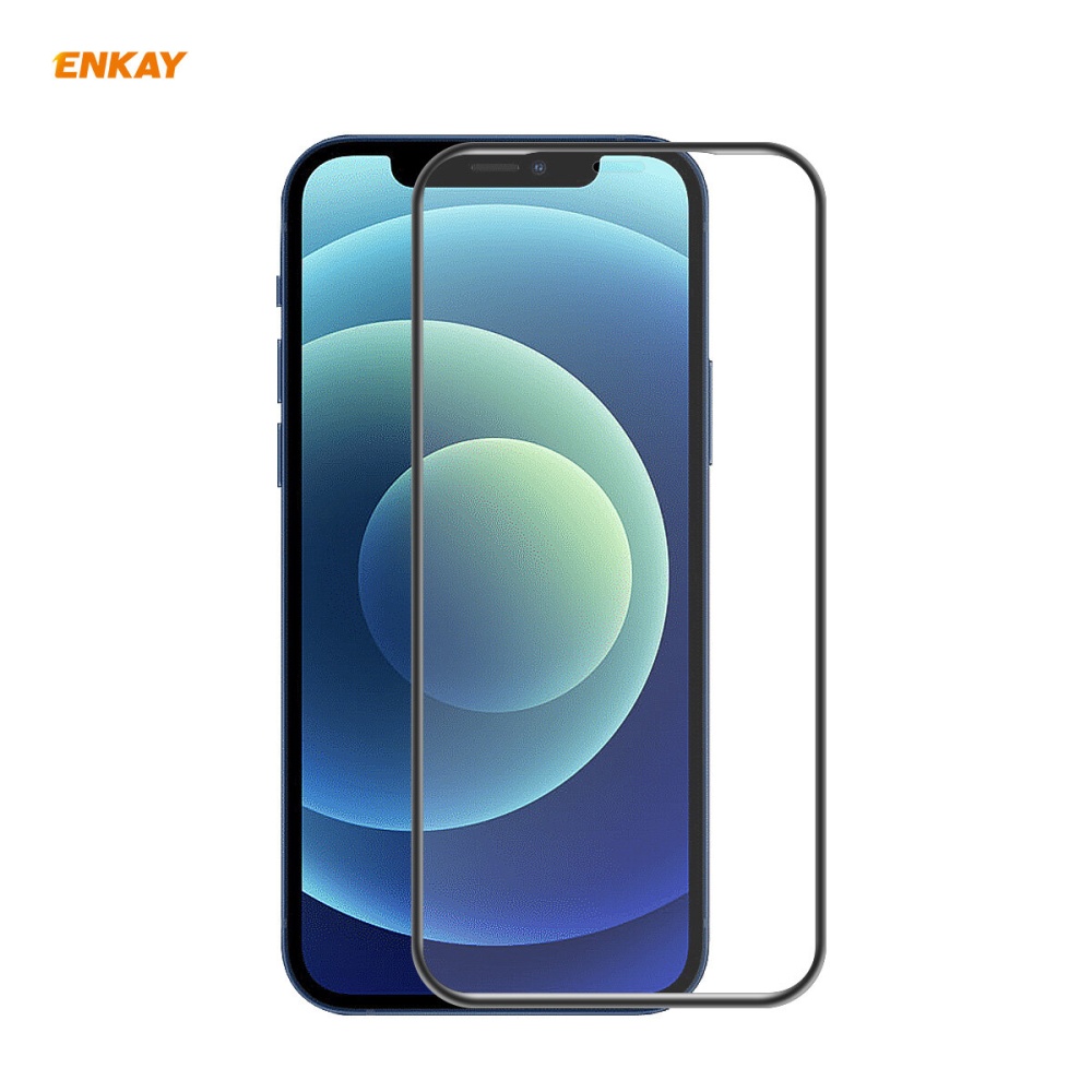 Enkay for iPhone 12 / 12 Pro Front Flim 9H Anti-Explosion Hot Blending Full Glue Full Coverage Tempered Glass Screen Protector - 2pcs - Image 2