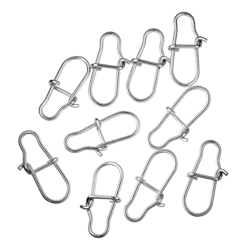 SeaKnight 10bag/100pcs 0# 1# 2# Stainless Steel Fishing Swivels Connectors Rolling Swivels Snaps - 13mm - Image 2