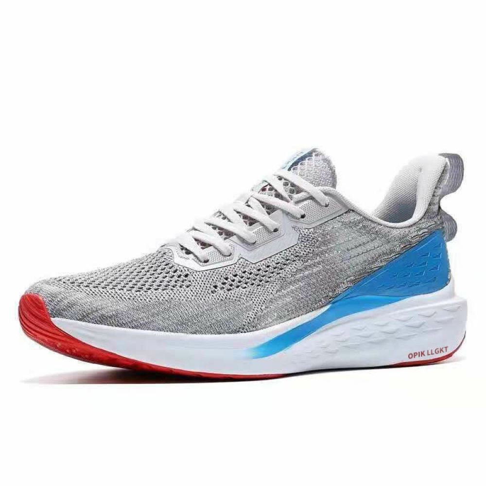 Men's Low-top Running Shoes Sports Shoes Mesh Breathable Non-slip Low-top Outdoor Casual Shoes - Blue 8 - Image 2